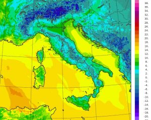 temperature minime oggi italia