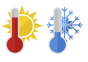 sbalzo di temperatura termometro caldo freddo temperature