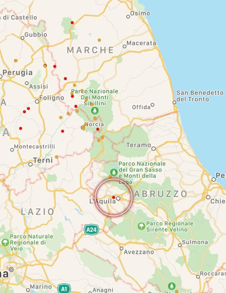 terremoto abruzzo l'aquila oggi