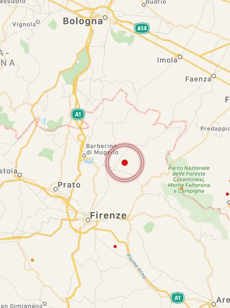 terremoto firenze oggi