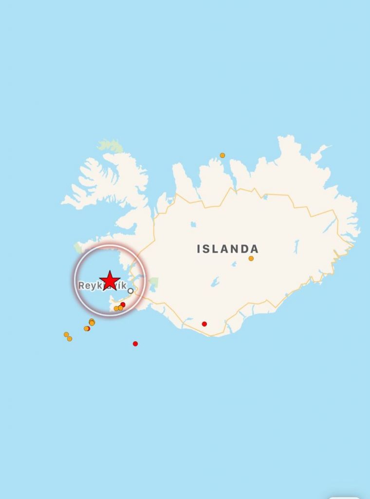 terremoto islanda oggi