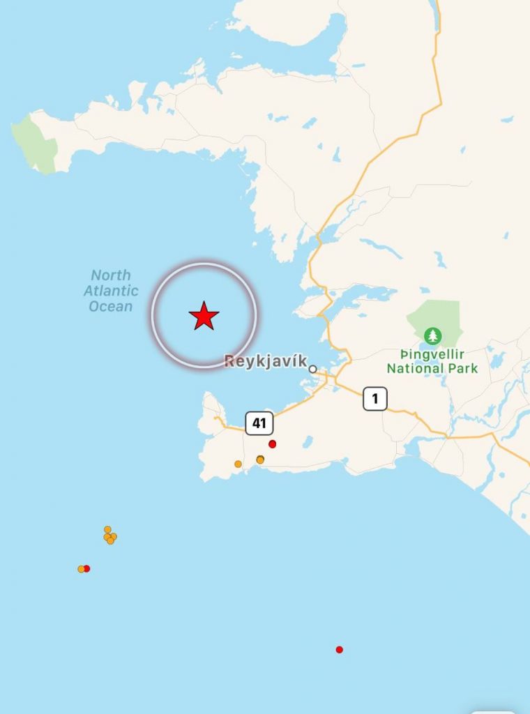terremoto islanda oggi