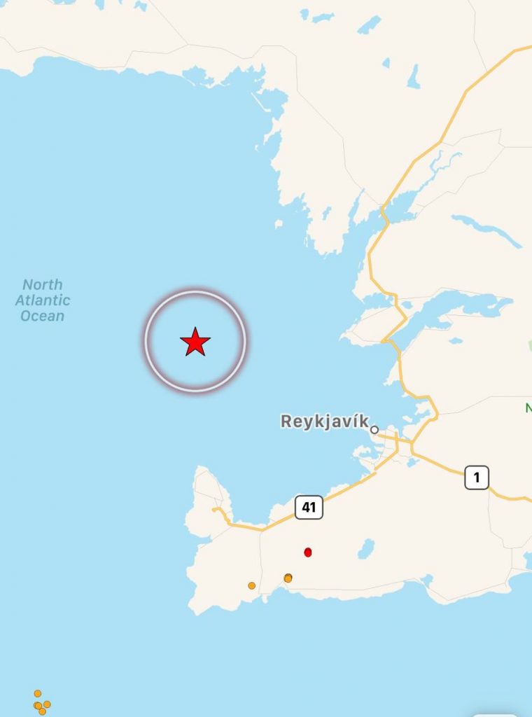 terremoto islanda oggi