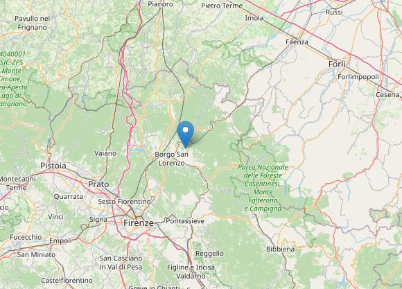 terremoto oggi firenze borgo san lorenzo toscana