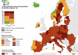 mappa coronavirus ecdc