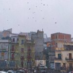 Maltempo in Sicilia: Catania imbiancata dalla neve tonda [FOTO e VIDEO]