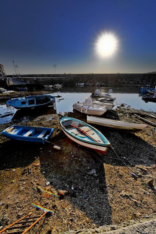Bradisismo e bassa marea a Pozzuoli