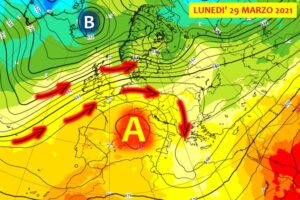 previsioni meteo anticiclone italia fine marzo 2021