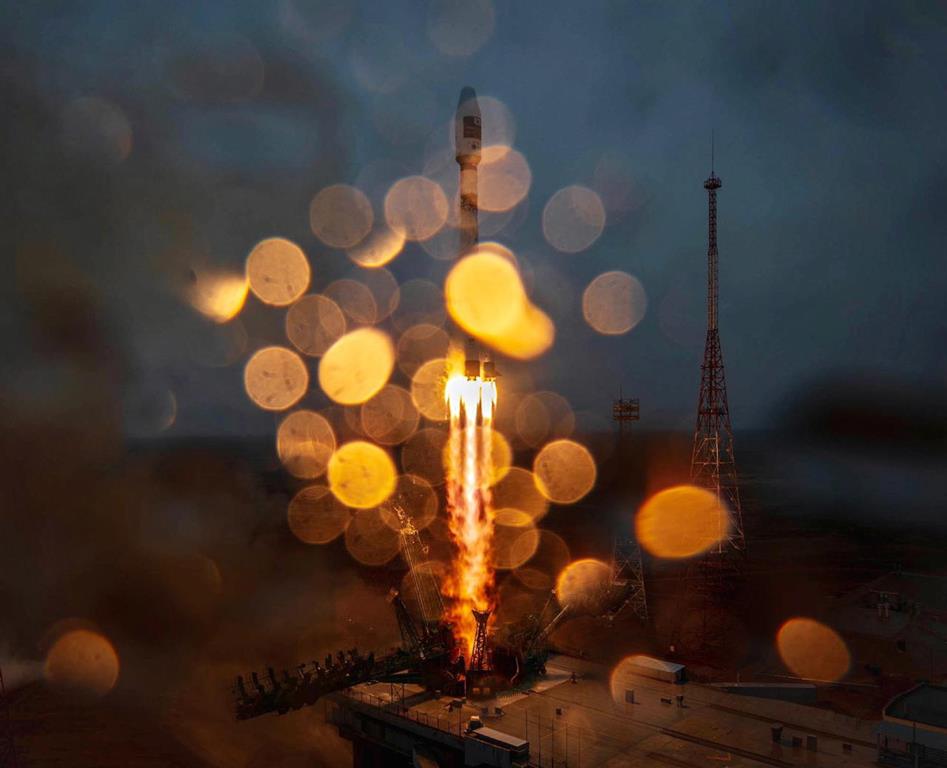 lancio razzo soyuz