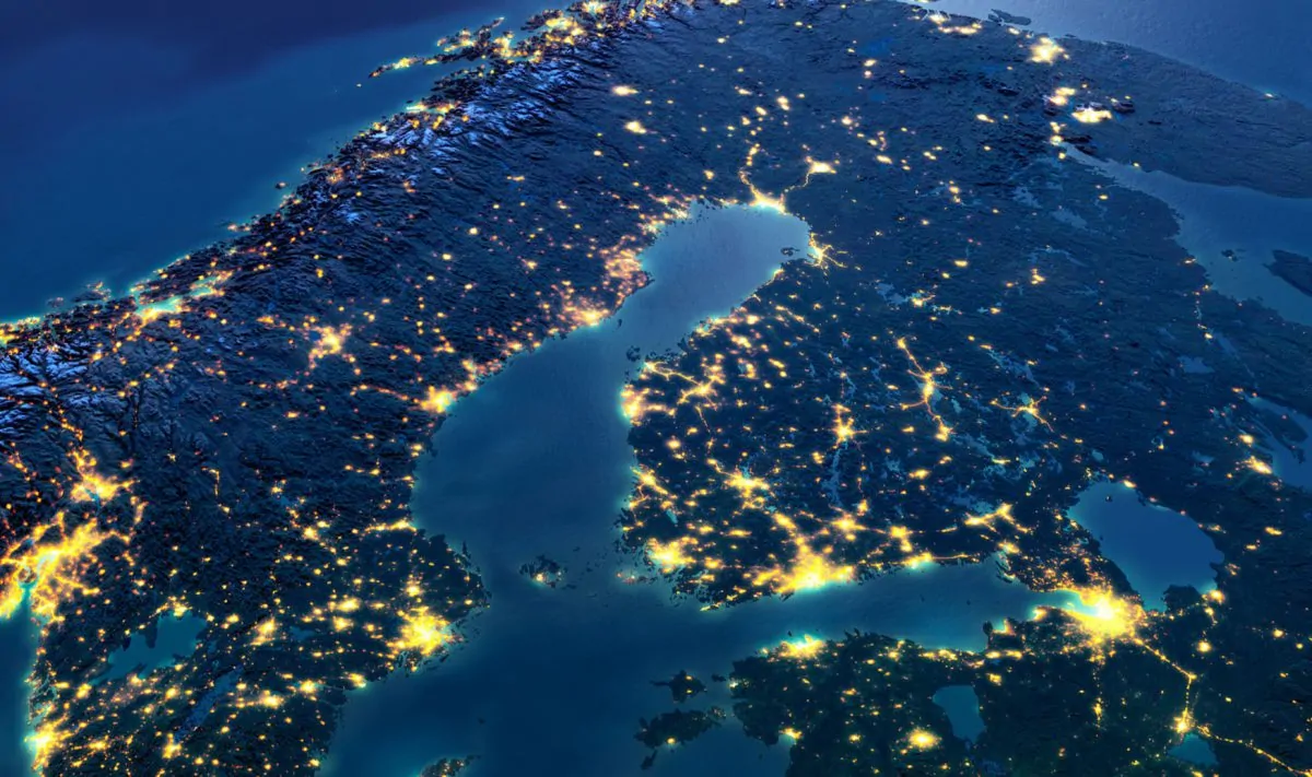 scandinavia satellite norvegia svezia finlandia