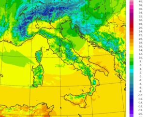 temperature massime italia oggi