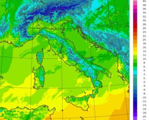 temperature massime oggi italia