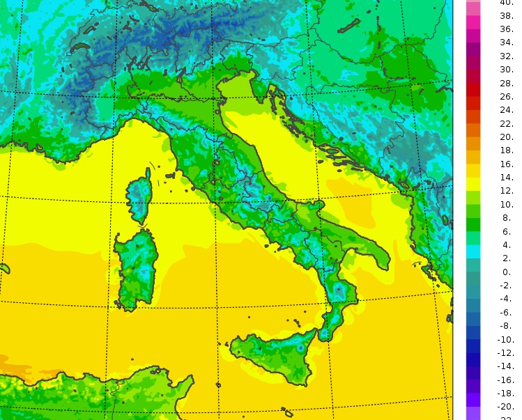 temperature minime italia