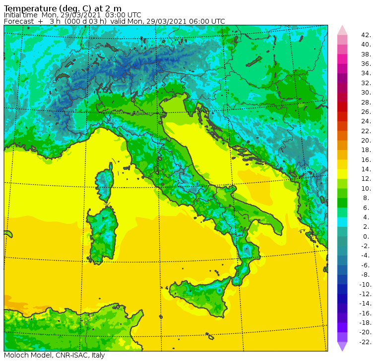 temperature minime italia