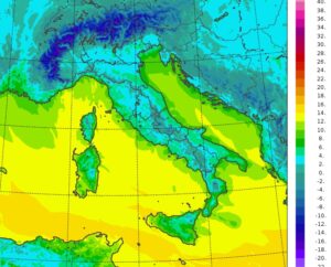 temperature minime italia oggi