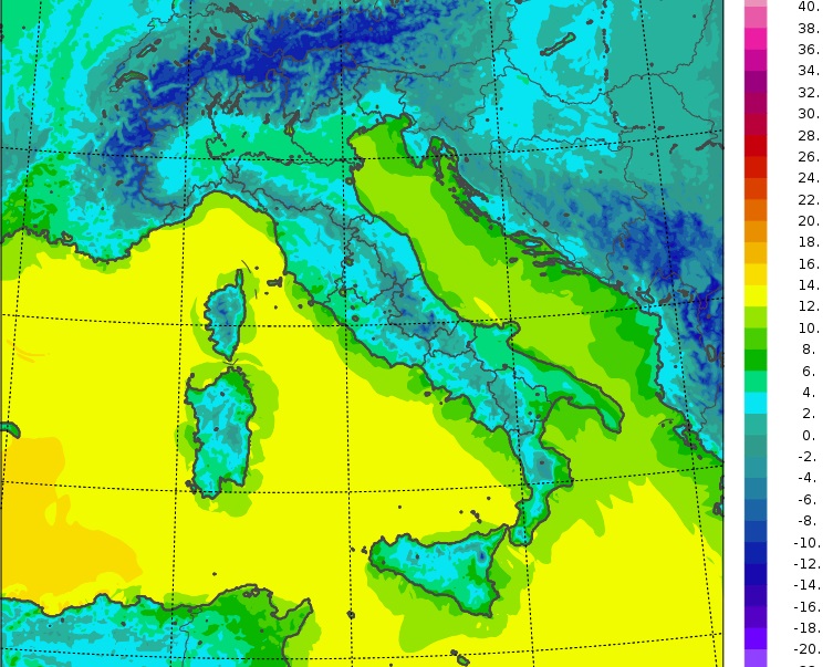 temperature minime oggi