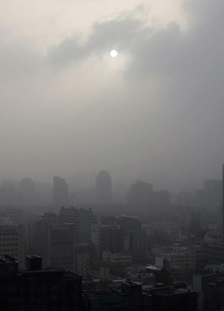 Seul tempesta sabbia