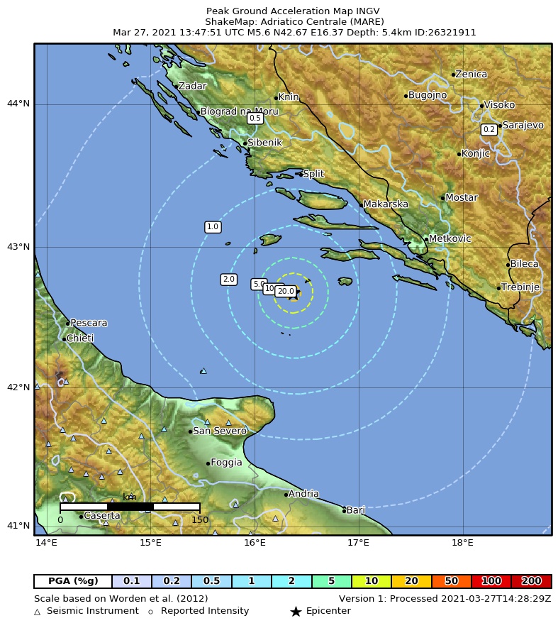 terremoto adriatico centro sud italia
