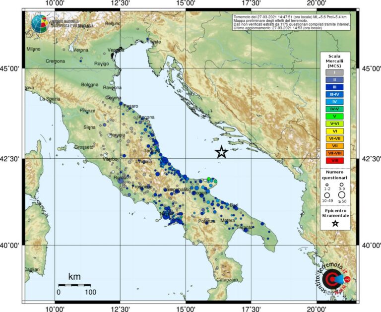 terremoto adriatico ingv
