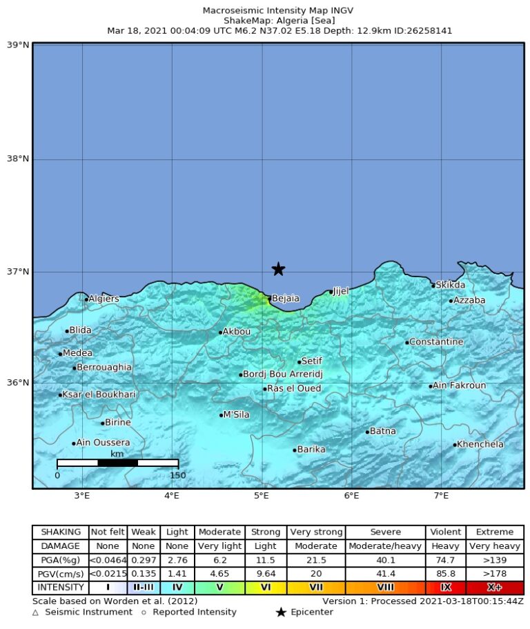 terremoto algeria