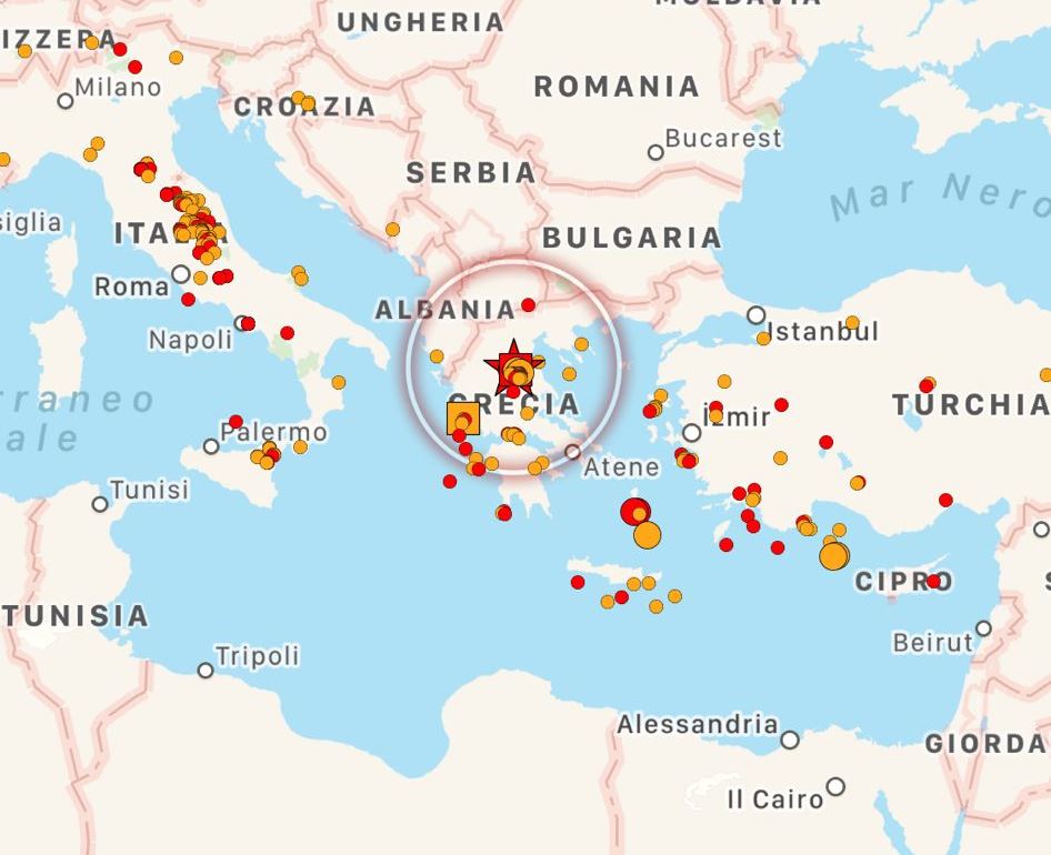 terremoto grecia oggi