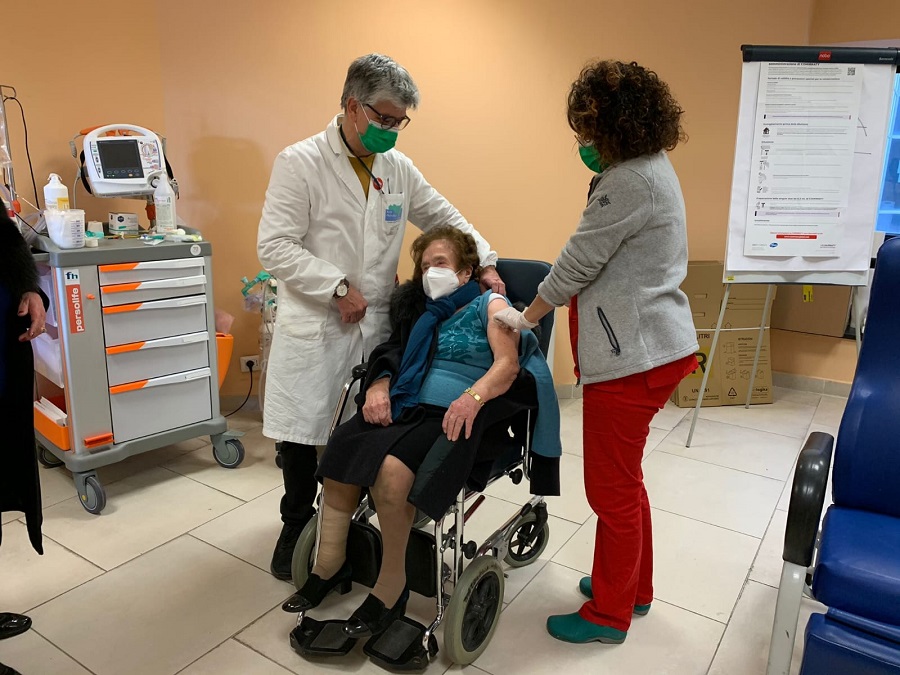 vaccinata 100 anni papardo messina grazia
