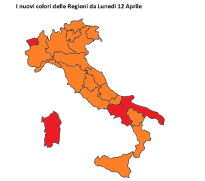 colori regioni 12 aprile 2021