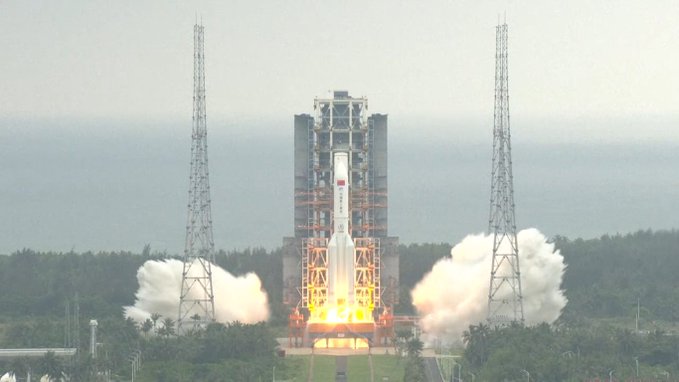 lancio moduli stazione spaziale cina