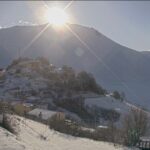 Maltempo Umbria, torna la neve fino in collina: imbiancati Castelluccio, Norcia e Cascia [FOTO]