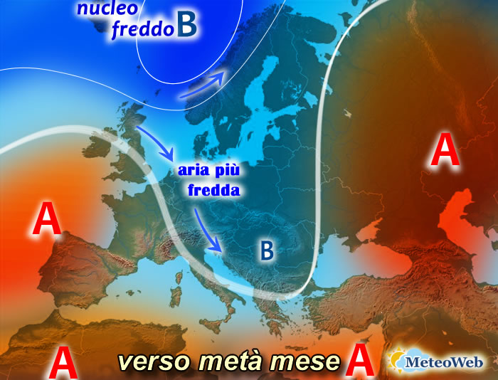 previsioni meteo vero metà mese