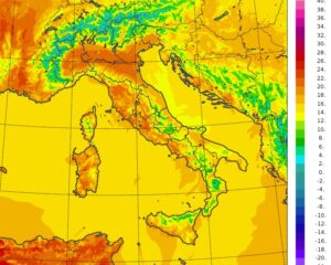 temperature massime oggi italia