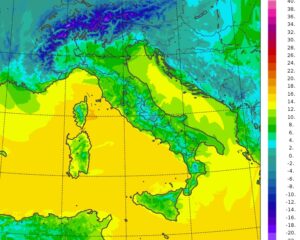 temperature minime italia oggi