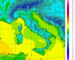 temperature minime oggi italia