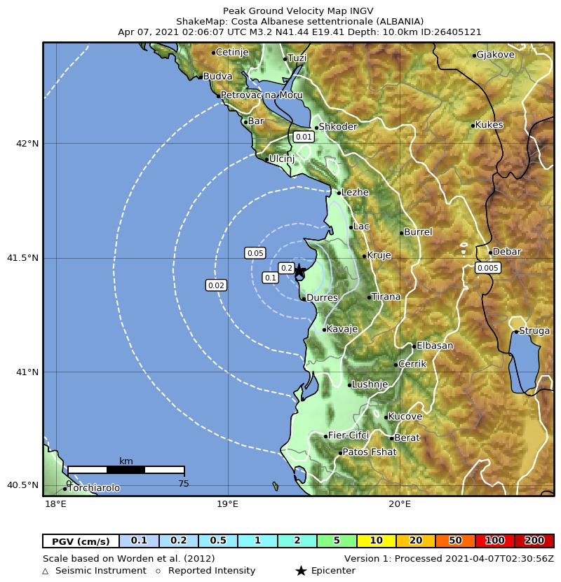 terremoto albania