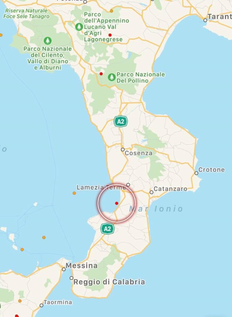terremoto calabria oggi