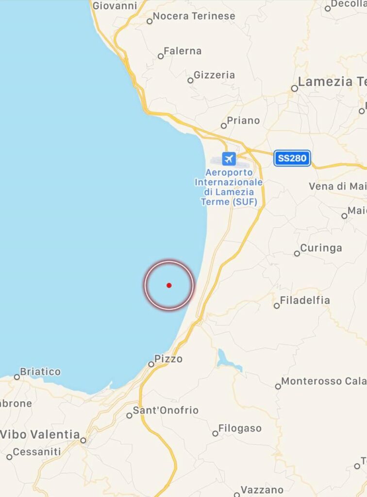 terremoto calabria oggi
