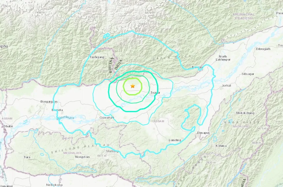 terremoto india