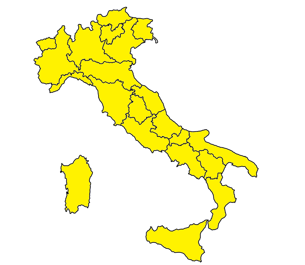 coronavirus colori regioni italia