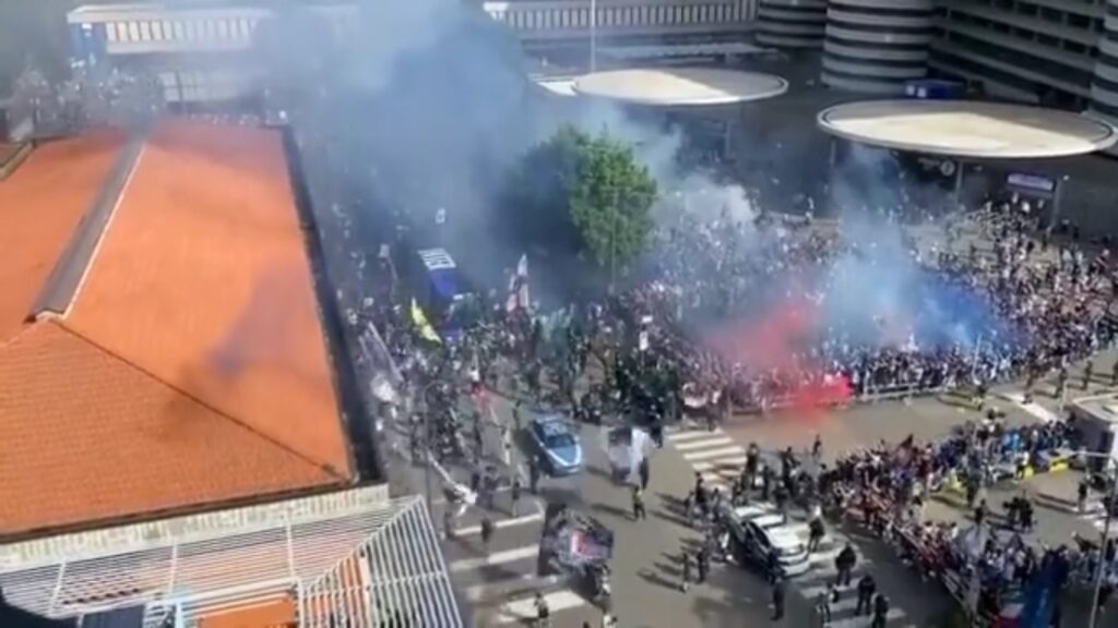 festa tifosi inter san siro
