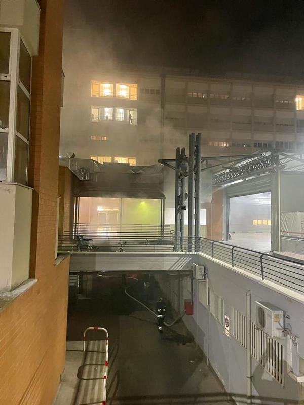incendio policlinico bari