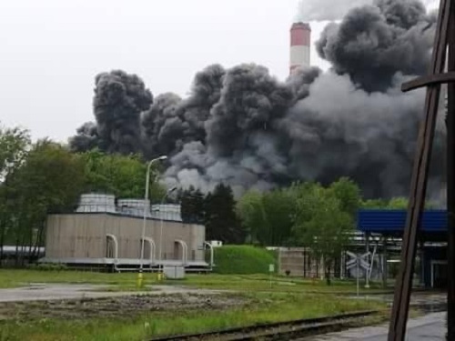 incendio polonia Belchatow