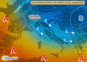 previsioni meteo 19 maggio