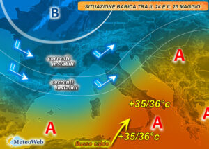 previsioni meteo 24-25 maggio