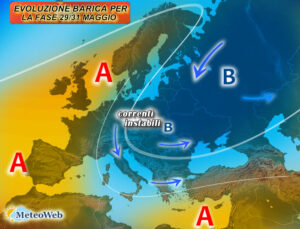 previsioni meteo 29-31 MAGGIO