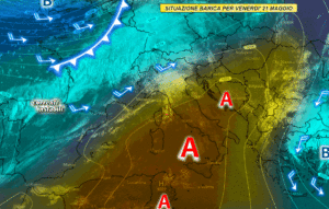previsioni meteo venerdì 21 maggio