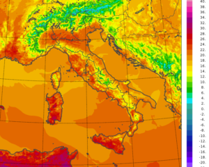 temperature massime italia oggi