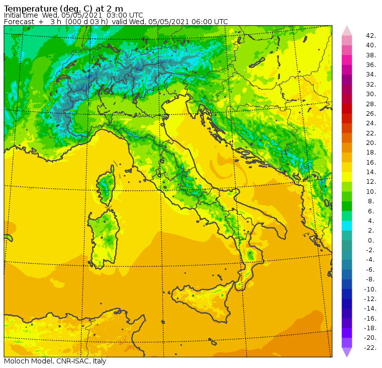 temperature minime italia