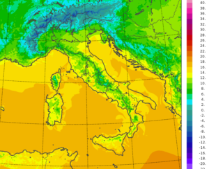 temperature minime italia oggi