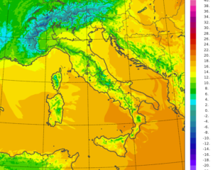 temperature minime italia oggi