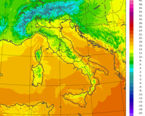 temperature minime italia oggi